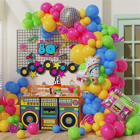 80's and 90's party decorations|decorations for 80s themed party.